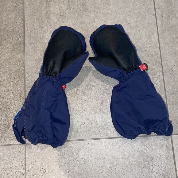 Kombi Mittens, Children, Enfant, Size L, Navy and Orange - Picture 3 of 8